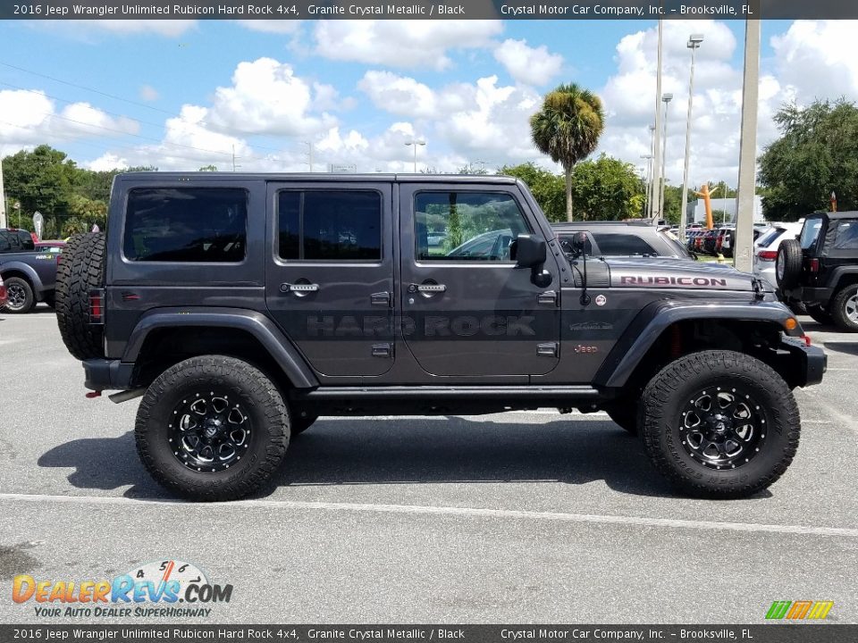 2016 Jeep Wrangler Unlimited Rubicon Hard Rock 4x4 Granite Crystal Metallic / Black Photo #7