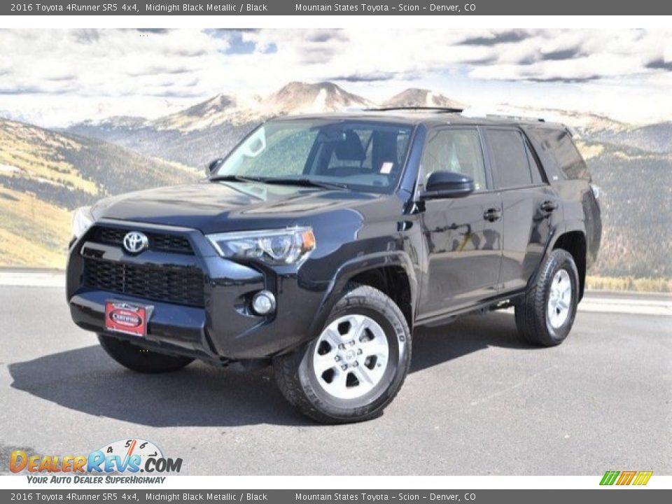 2016 Toyota 4Runner SR5 4x4 Midnight Black Metallic / Black Photo #5
