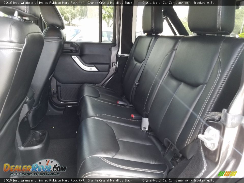 2016 Jeep Wrangler Unlimited Rubicon Hard Rock 4x4 Granite Crystal Metallic / Black Photo #11