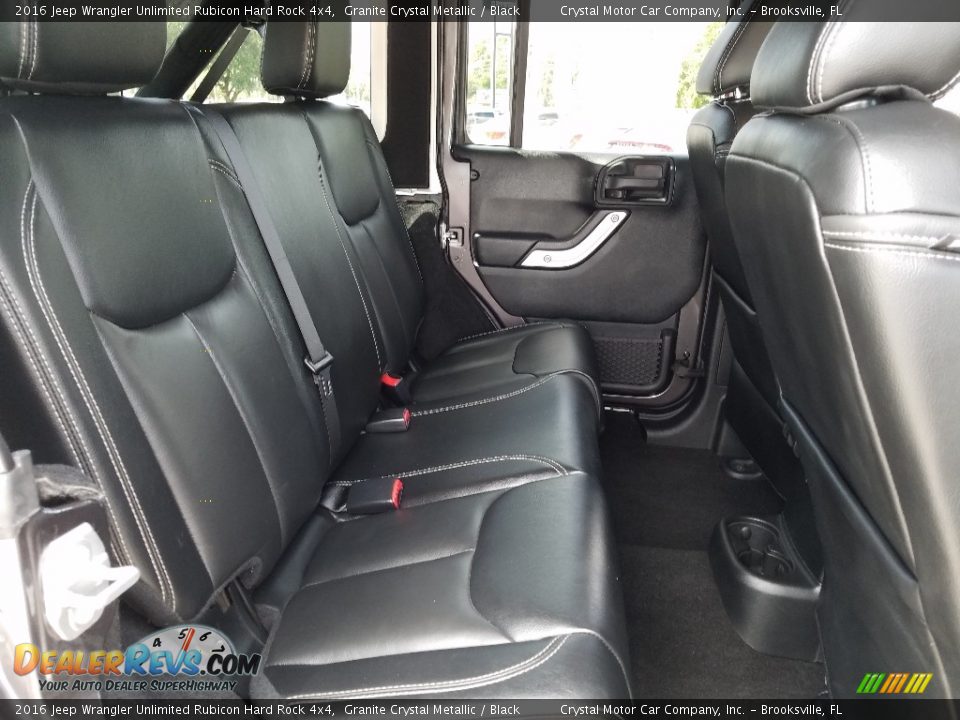 2016 Jeep Wrangler Unlimited Rubicon Hard Rock 4x4 Granite Crystal Metallic / Black Photo #12