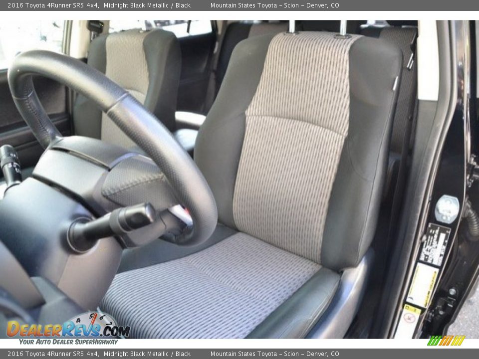 2016 Toyota 4Runner SR5 4x4 Midnight Black Metallic / Black Photo #12