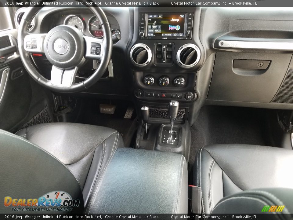2016 Jeep Wrangler Unlimited Rubicon Hard Rock 4x4 Granite Crystal Metallic / Black Photo #14