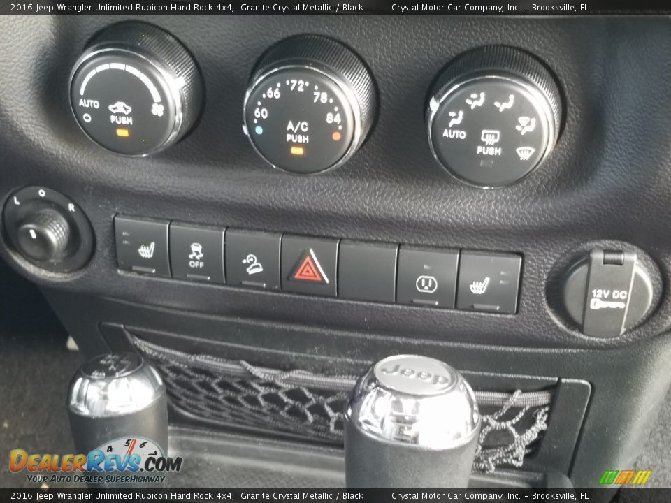 2016 Jeep Wrangler Unlimited Rubicon Hard Rock 4x4 Granite Crystal Metallic / Black Photo #17