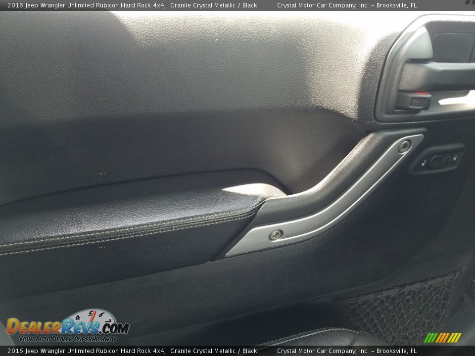 2016 Jeep Wrangler Unlimited Rubicon Hard Rock 4x4 Granite Crystal Metallic / Black Photo #18