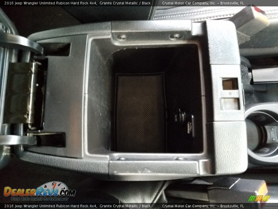 2016 Jeep Wrangler Unlimited Rubicon Hard Rock 4x4 Granite Crystal Metallic / Black Photo #19