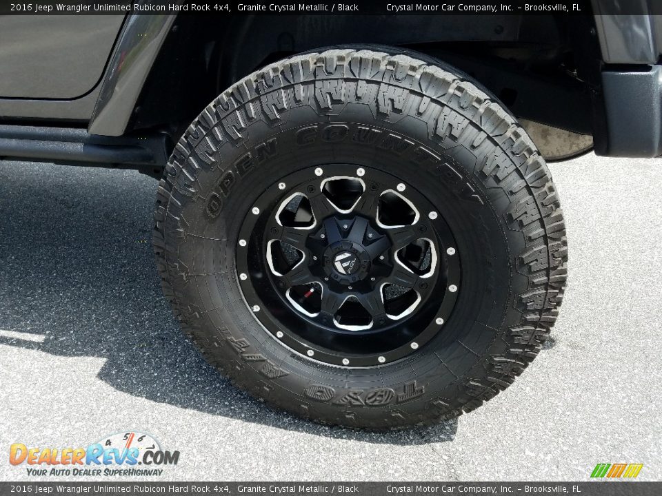 2016 Jeep Wrangler Unlimited Rubicon Hard Rock 4x4 Granite Crystal Metallic / Black Photo #21