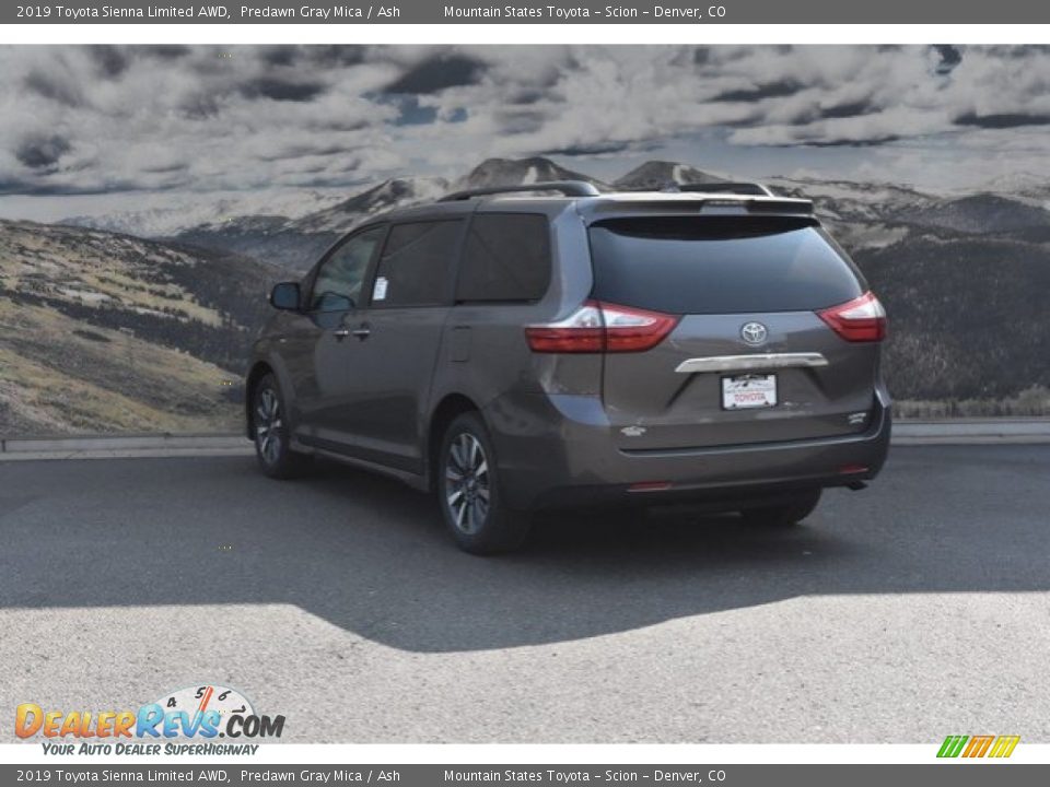 2019 Toyota Sienna Limited AWD Predawn Gray Mica / Ash Photo #3