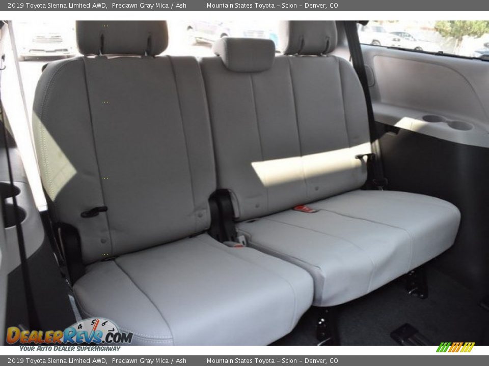 Rear Seat of 2019 Toyota Sienna Limited AWD Photo #22