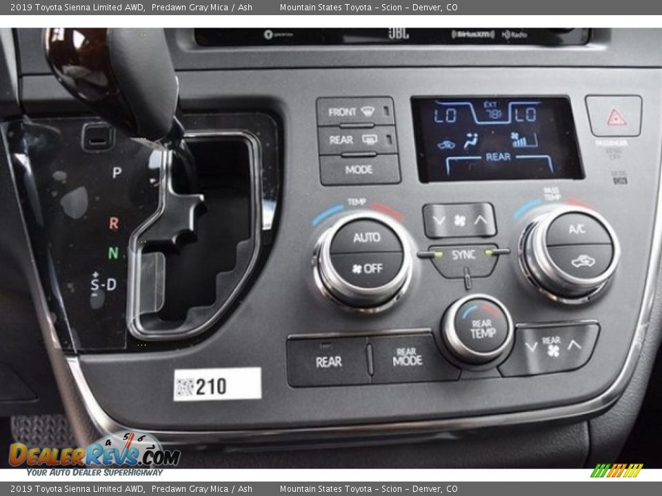 Controls of 2019 Toyota Sienna Limited AWD Photo #34