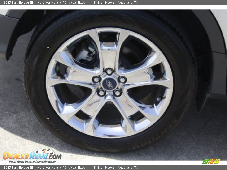 2015 Ford Escape SE Ingot Silver Metallic / Charcoal Black Photo #10