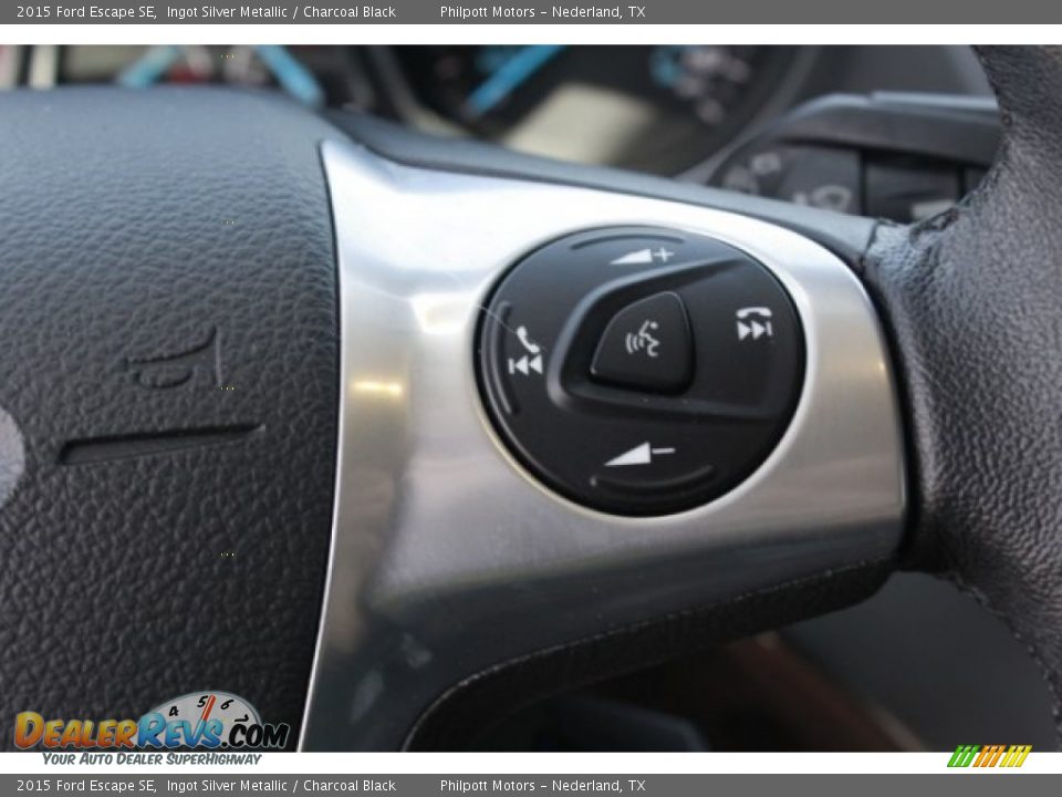 2015 Ford Escape SE Ingot Silver Metallic / Charcoal Black Photo #21
