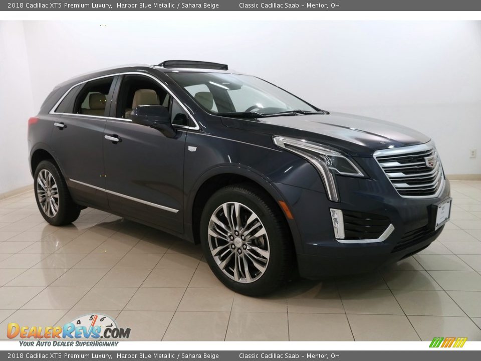 2018 Cadillac XT5 Premium Luxury Harbor Blue Metallic / Sahara Beige Photo #1