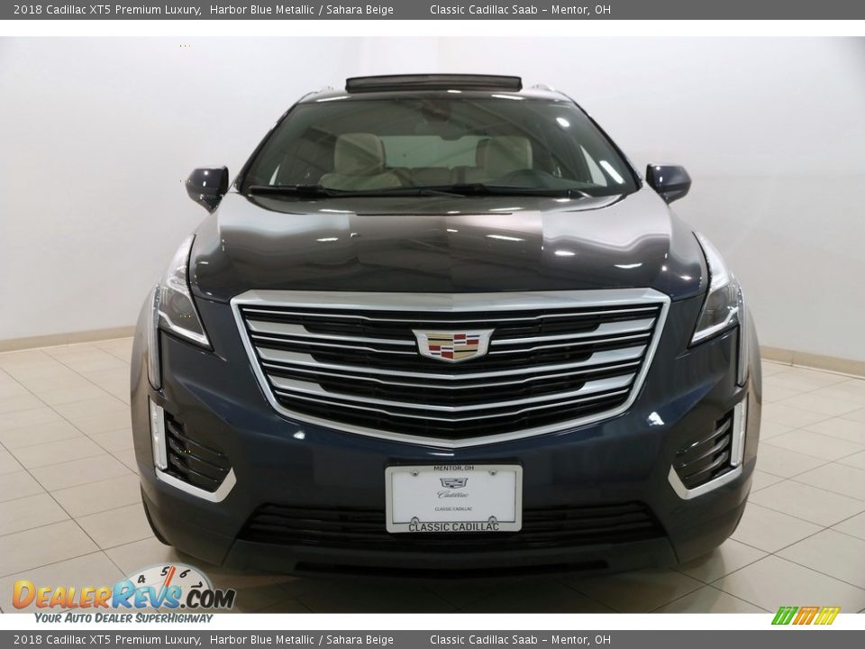 2018 Cadillac XT5 Premium Luxury Harbor Blue Metallic / Sahara Beige Photo #2