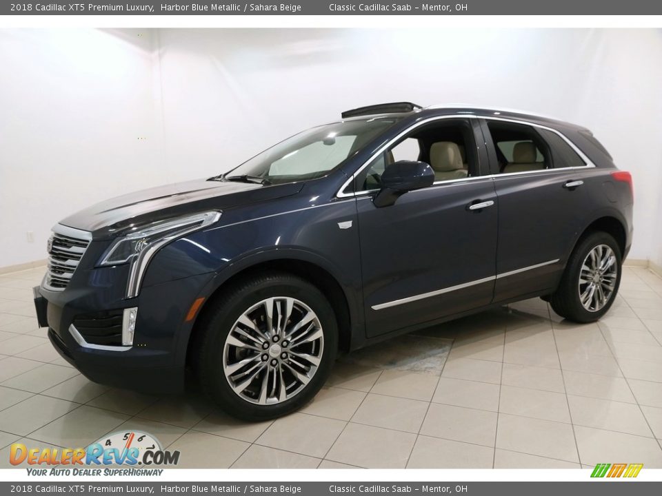 2018 Cadillac XT5 Premium Luxury Harbor Blue Metallic / Sahara Beige Photo #3