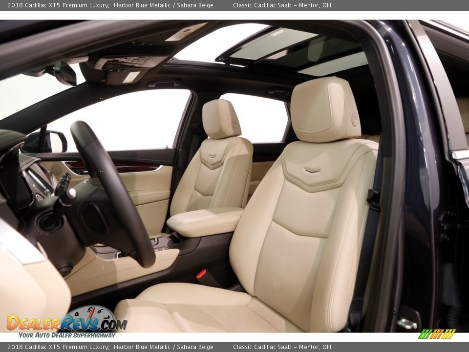 2018 Cadillac XT5 Premium Luxury Harbor Blue Metallic / Sahara Beige Photo #8