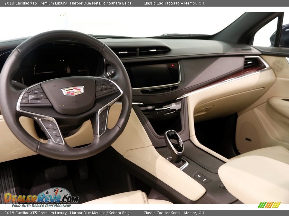 2018 Cadillac XT5 Premium Luxury Harbor Blue Metallic / Sahara Beige Photo #9
