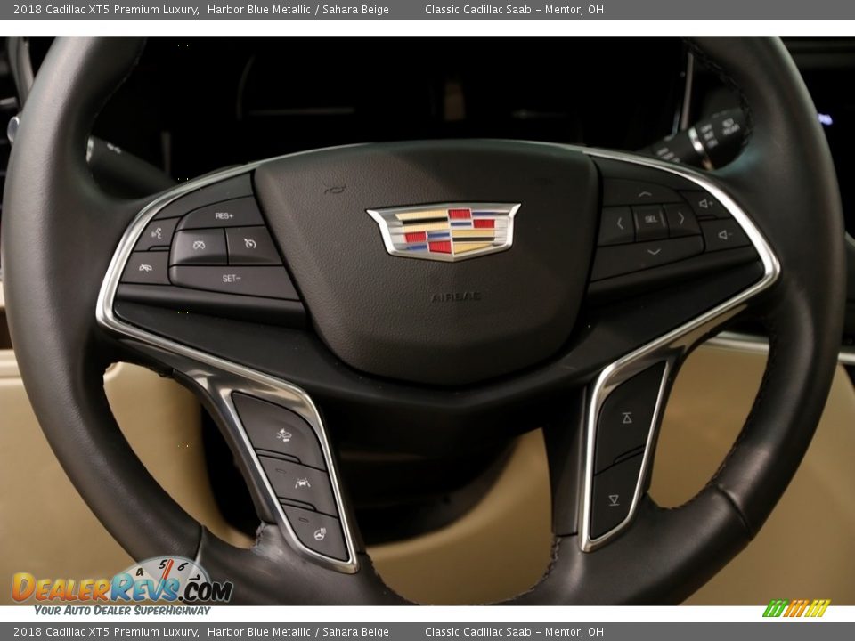 2018 Cadillac XT5 Premium Luxury Harbor Blue Metallic / Sahara Beige Photo #10