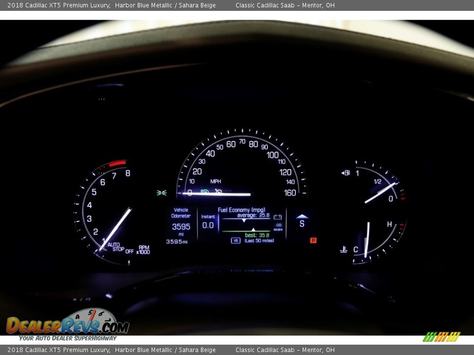 2018 Cadillac XT5 Premium Luxury Harbor Blue Metallic / Sahara Beige Photo #11