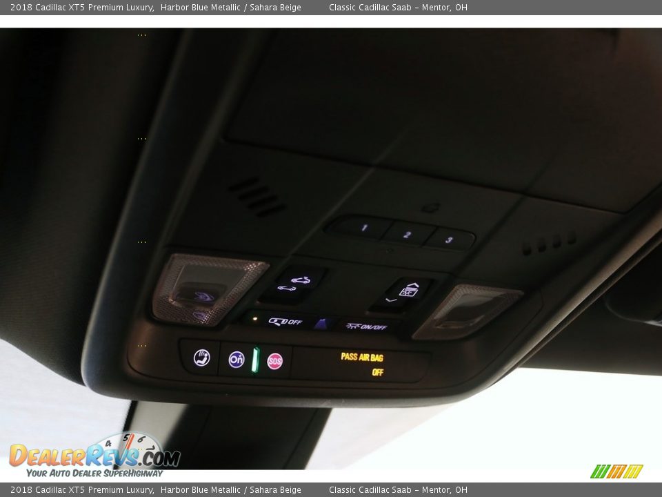 2018 Cadillac XT5 Premium Luxury Harbor Blue Metallic / Sahara Beige Photo #12