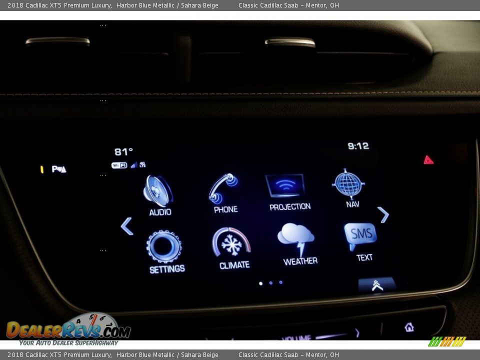 2018 Cadillac XT5 Premium Luxury Harbor Blue Metallic / Sahara Beige Photo #16