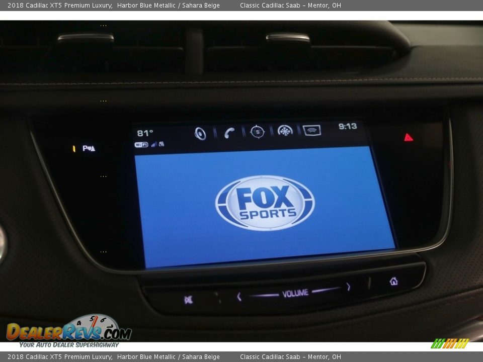 2018 Cadillac XT5 Premium Luxury Harbor Blue Metallic / Sahara Beige Photo #19