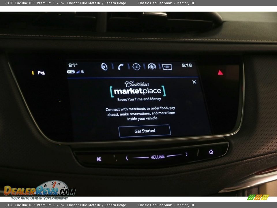 2018 Cadillac XT5 Premium Luxury Harbor Blue Metallic / Sahara Beige Photo #20