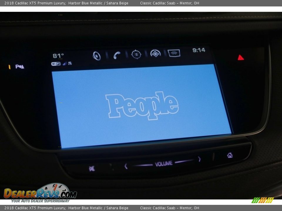 2018 Cadillac XT5 Premium Luxury Harbor Blue Metallic / Sahara Beige Photo #21