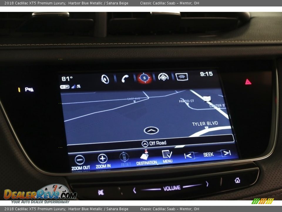 2018 Cadillac XT5 Premium Luxury Harbor Blue Metallic / Sahara Beige Photo #24