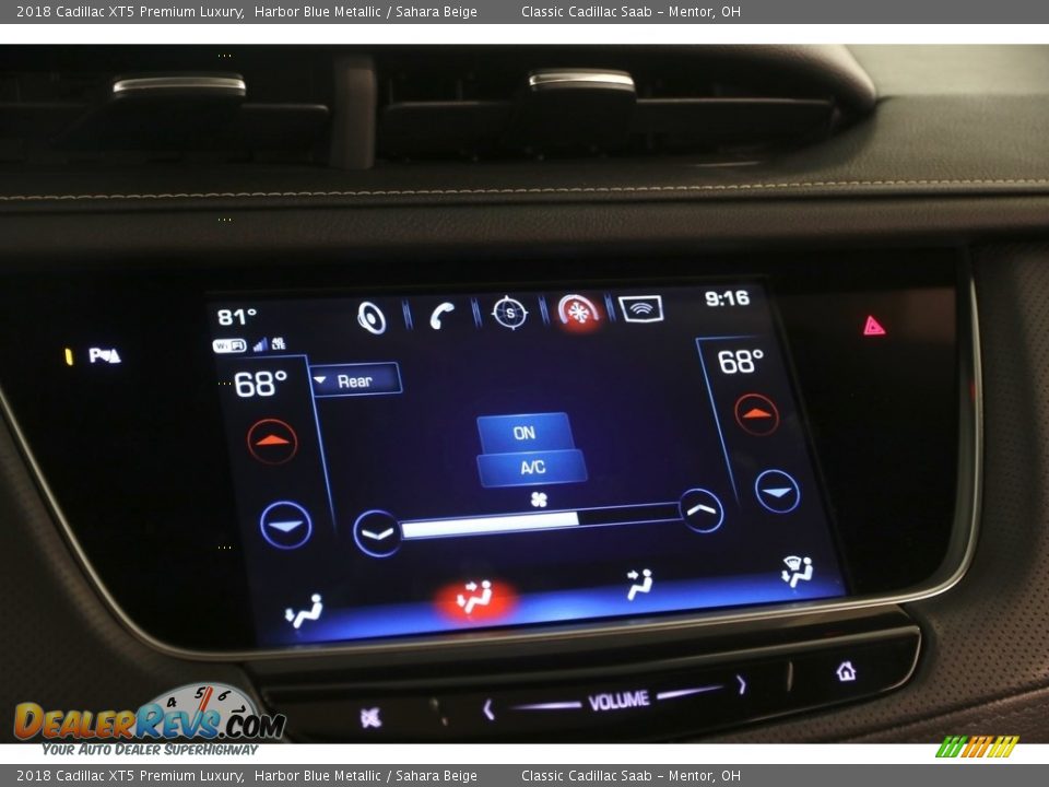 2018 Cadillac XT5 Premium Luxury Harbor Blue Metallic / Sahara Beige Photo #26