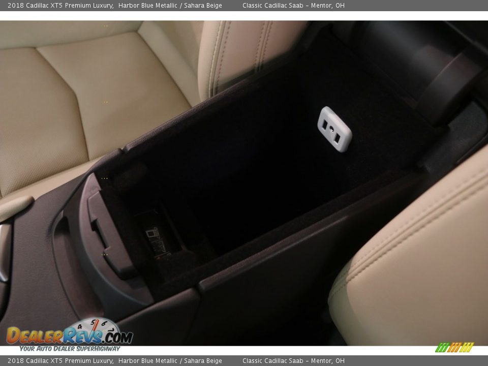 2018 Cadillac XT5 Premium Luxury Harbor Blue Metallic / Sahara Beige Photo #32