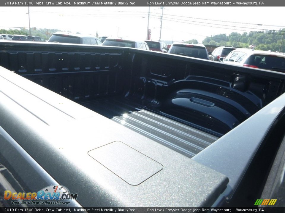 2019 Ram 1500 Rebel Crew Cab 4x4 Maximum Steel Metallic / Black/Red Photo #10