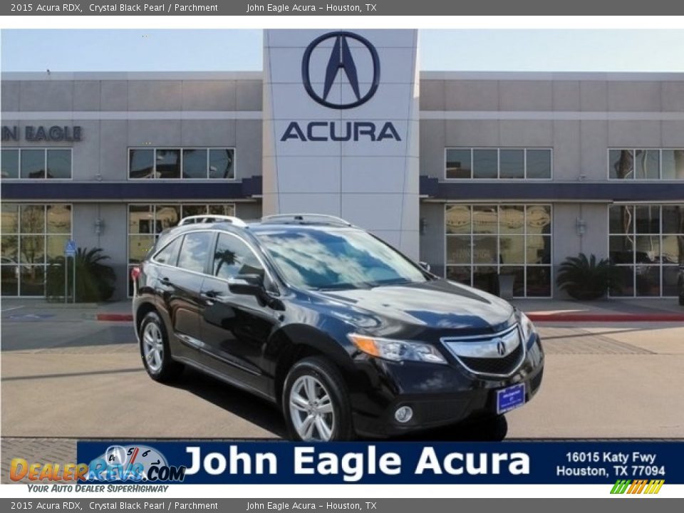 2015 Acura RDX Crystal Black Pearl / Parchment Photo #1