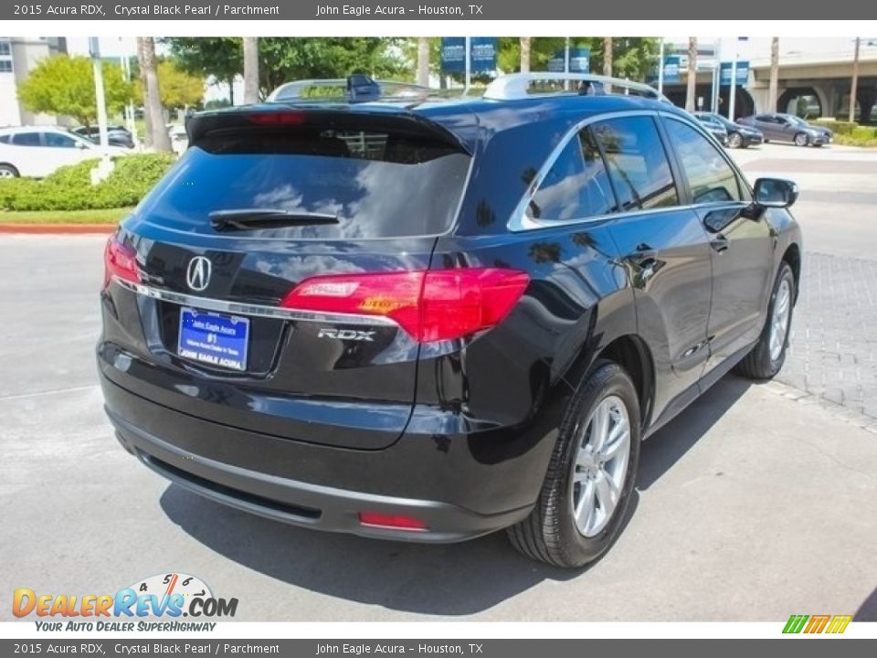 2015 Acura RDX Crystal Black Pearl / Parchment Photo #7