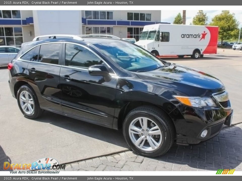 2015 Acura RDX Crystal Black Pearl / Parchment Photo #8