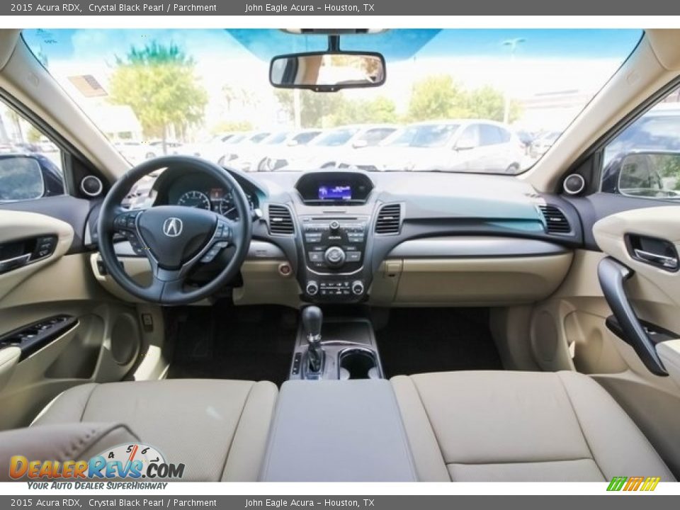 2015 Acura RDX Crystal Black Pearl / Parchment Photo #9
