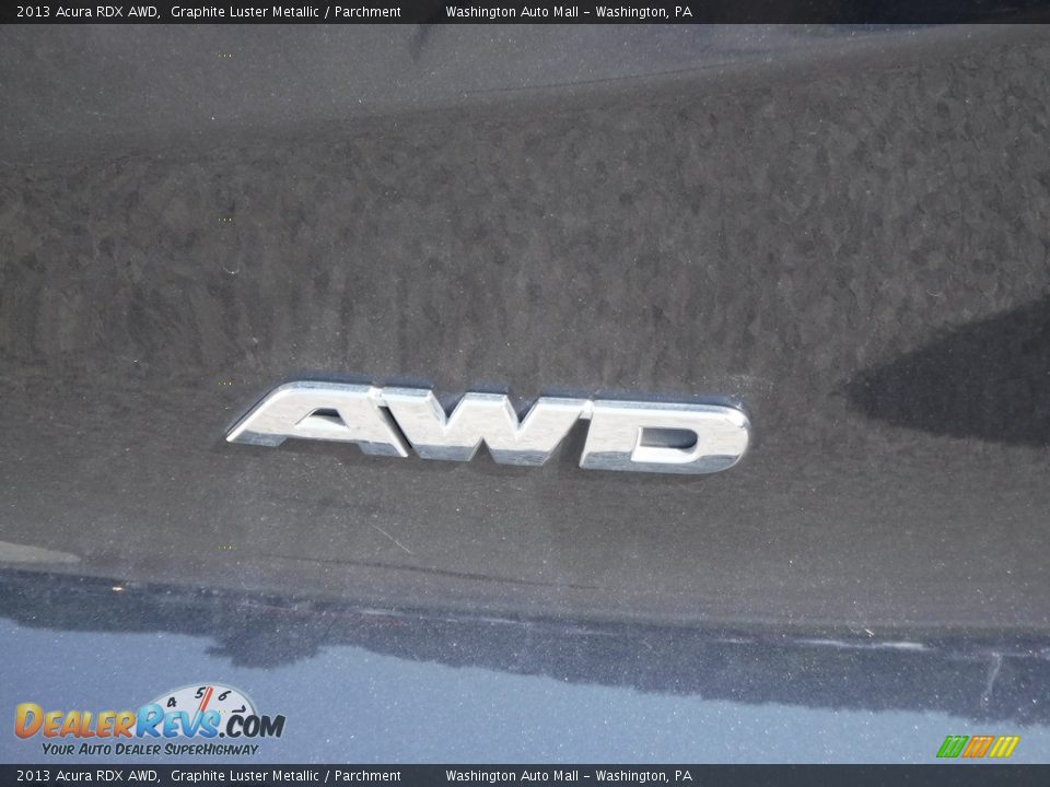 2013 Acura RDX AWD Graphite Luster Metallic / Parchment Photo #10