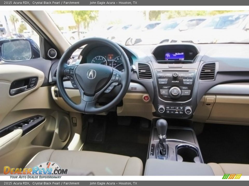 2015 Acura RDX Crystal Black Pearl / Parchment Photo #28