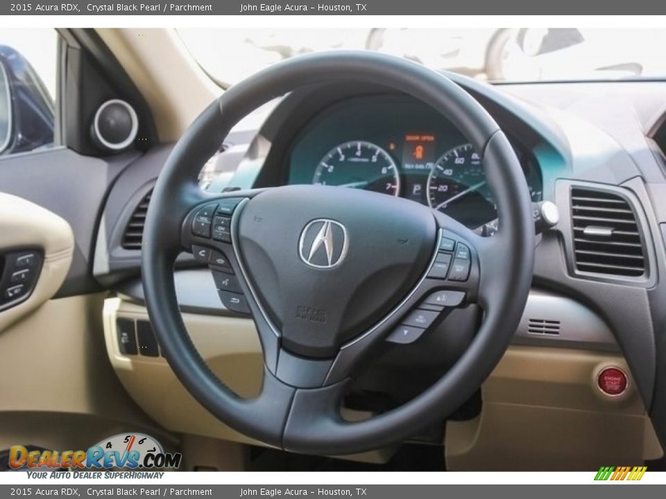 2015 Acura RDX Crystal Black Pearl / Parchment Photo #29