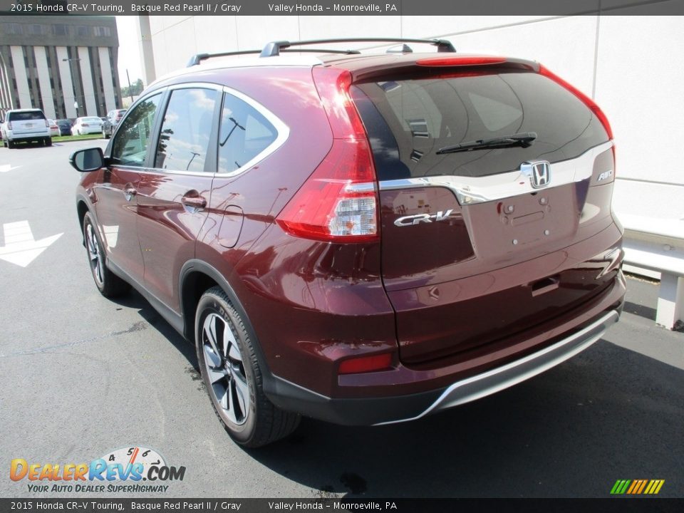 2015 Honda CR-V Touring Basque Red Pearl II / Gray Photo #3