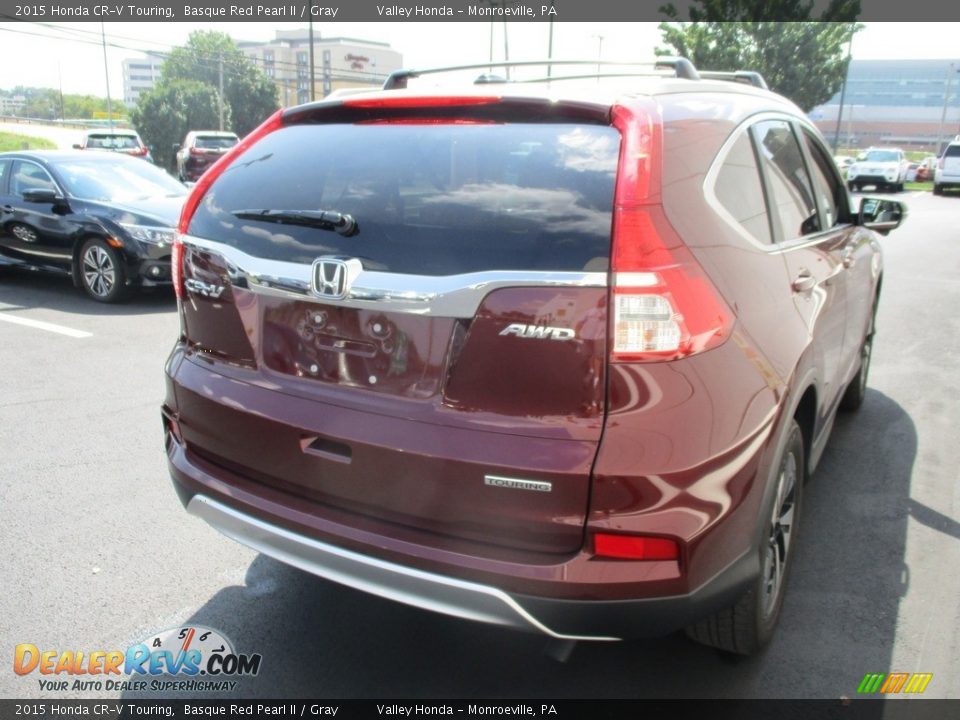 2015 Honda CR-V Touring Basque Red Pearl II / Gray Photo #5