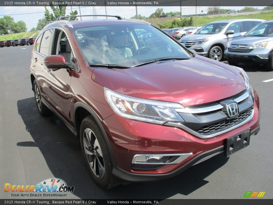 2015 Honda CR-V Touring Basque Red Pearl II / Gray Photo #7