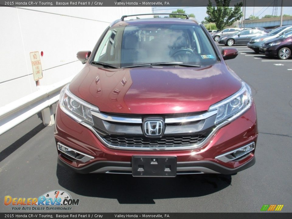 2015 Honda CR-V Touring Basque Red Pearl II / Gray Photo #8
