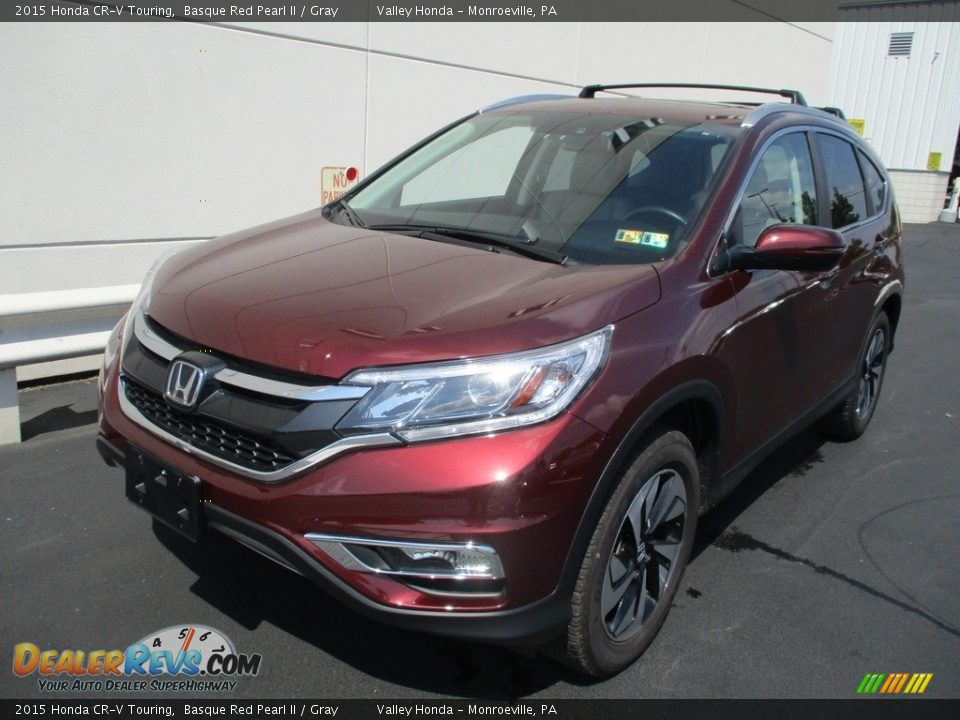2015 Honda CR-V Touring Basque Red Pearl II / Gray Photo #9