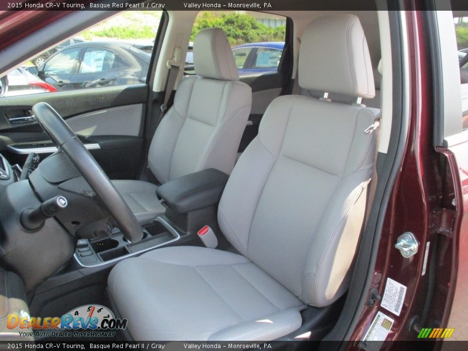 2015 Honda CR-V Touring Basque Red Pearl II / Gray Photo #12