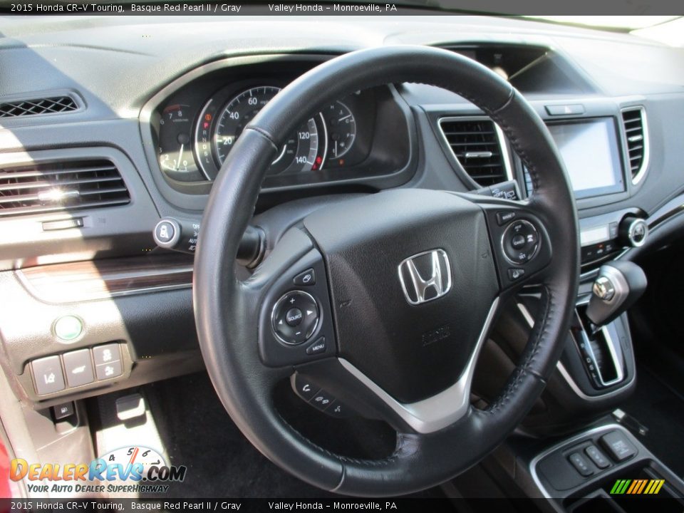 2015 Honda CR-V Touring Basque Red Pearl II / Gray Photo #14
