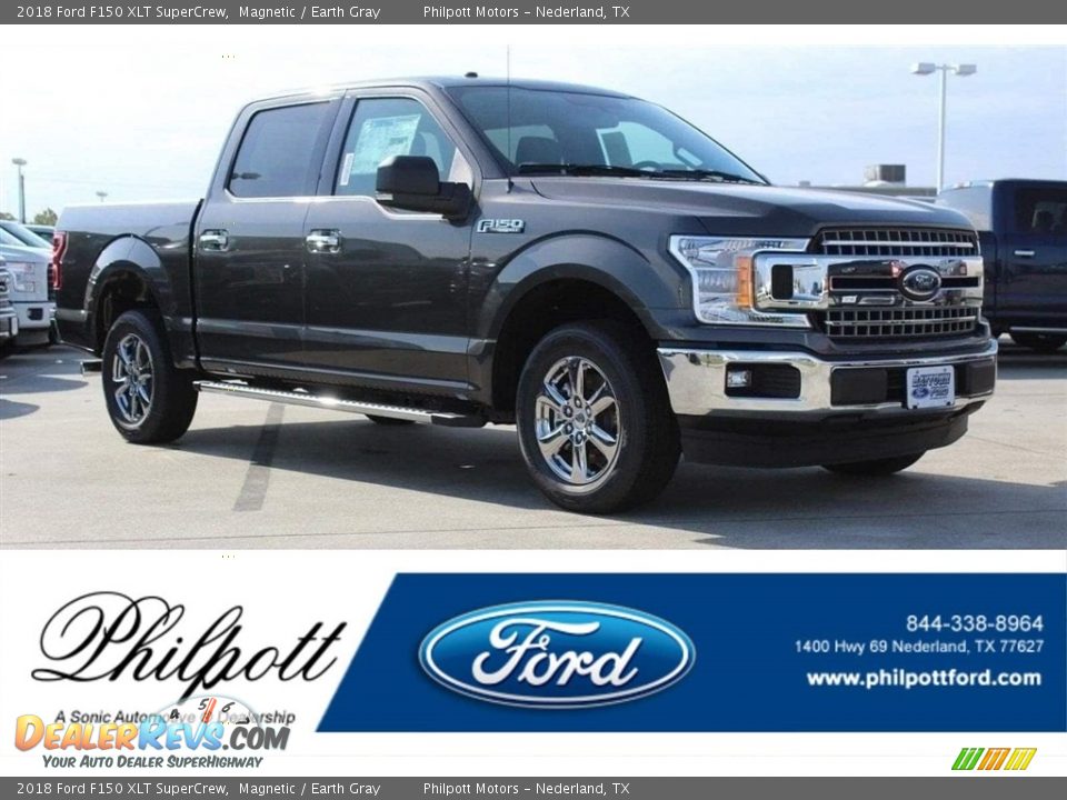 2018 Ford F150 XLT SuperCrew Magnetic / Earth Gray Photo #1