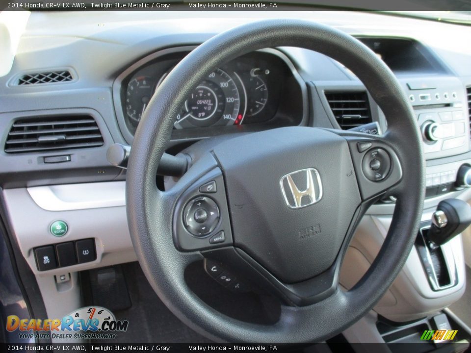 2014 Honda CR-V LX AWD Twilight Blue Metallic / Gray Photo #13