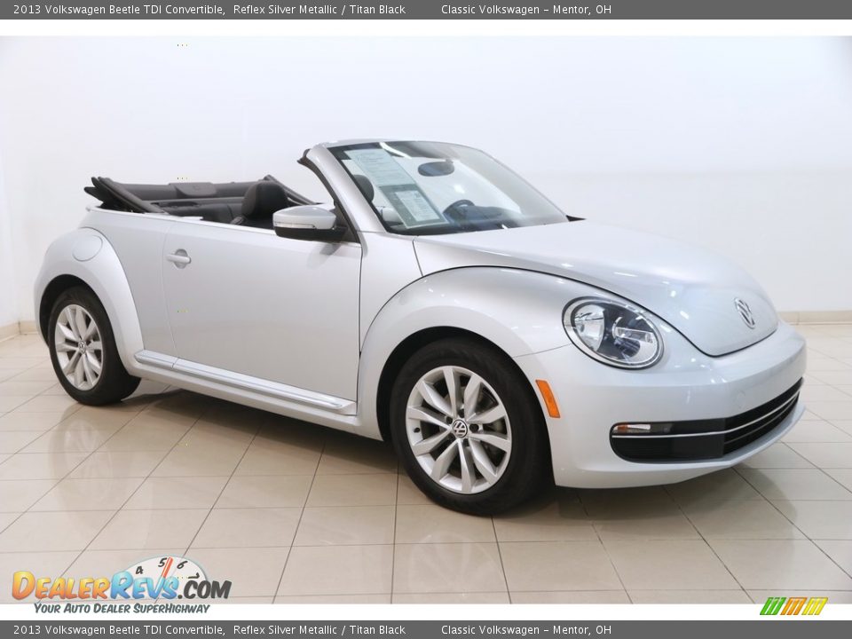 2013 Volkswagen Beetle TDI Convertible Reflex Silver Metallic / Titan Black Photo #1