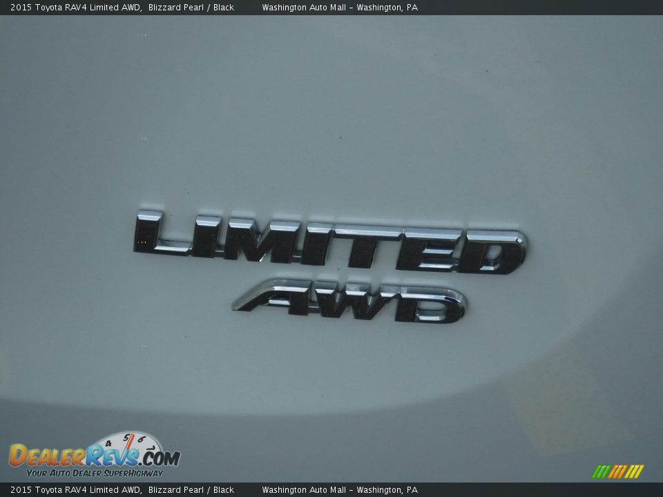 2015 Toyota RAV4 Limited AWD Blizzard Pearl / Black Photo #10
