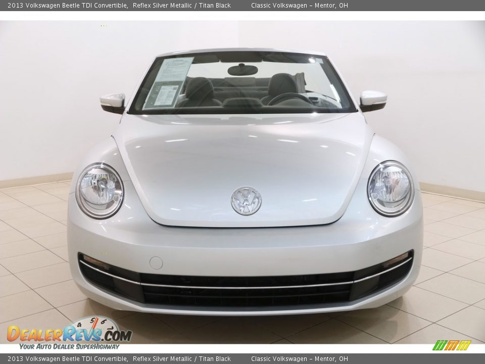 2013 Volkswagen Beetle TDI Convertible Reflex Silver Metallic / Titan Black Photo #3